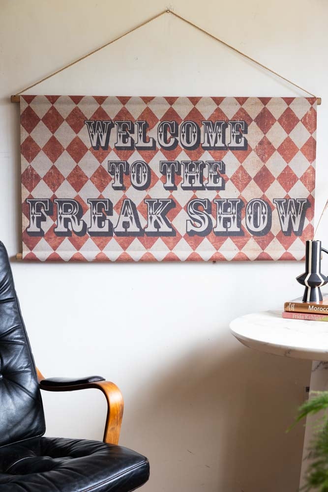 Décoration murale Freak Show de style vintage