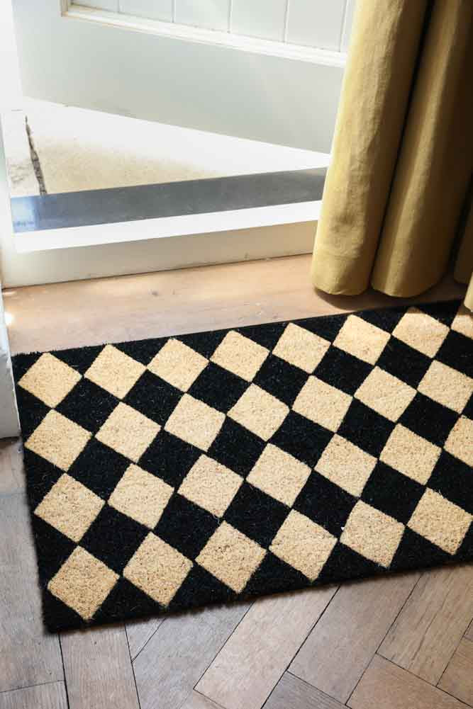 Paillasson à carreaux