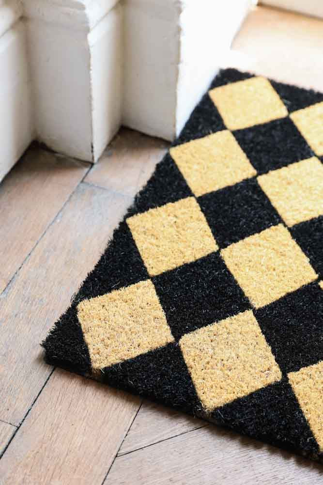 Paillasson à carreaux