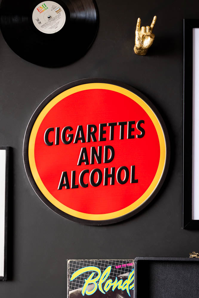 Panneau « Cigarettes et alcool »