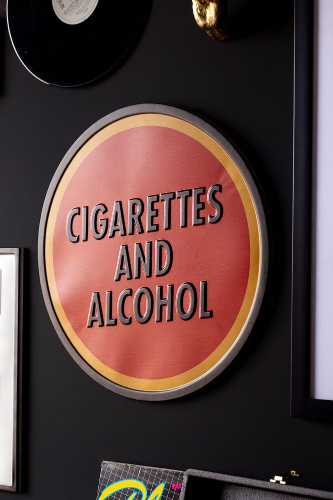 Panneau « Cigarettes et alcool »