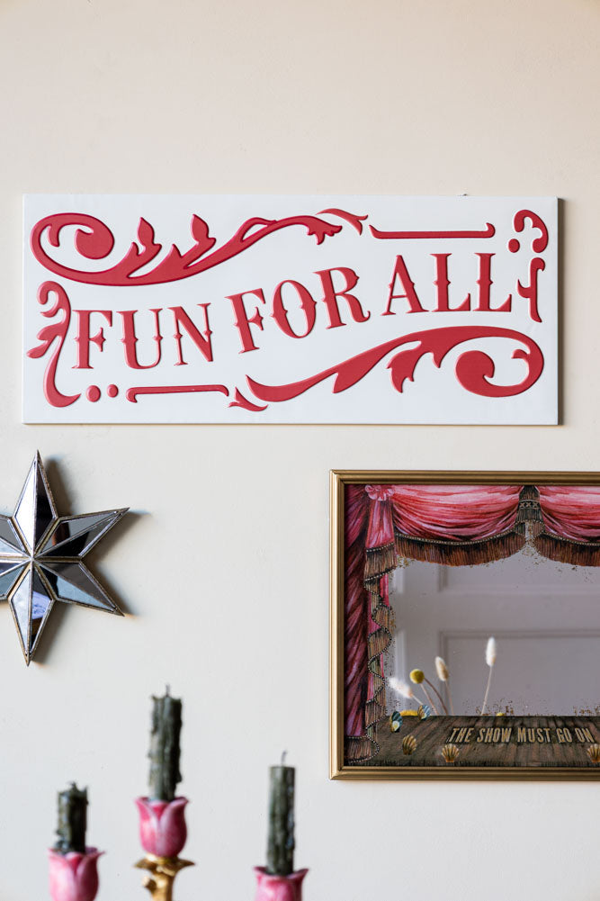 Panneau métallique « Fun For All »