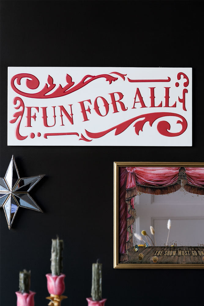 Panneau métallique « Fun For All »