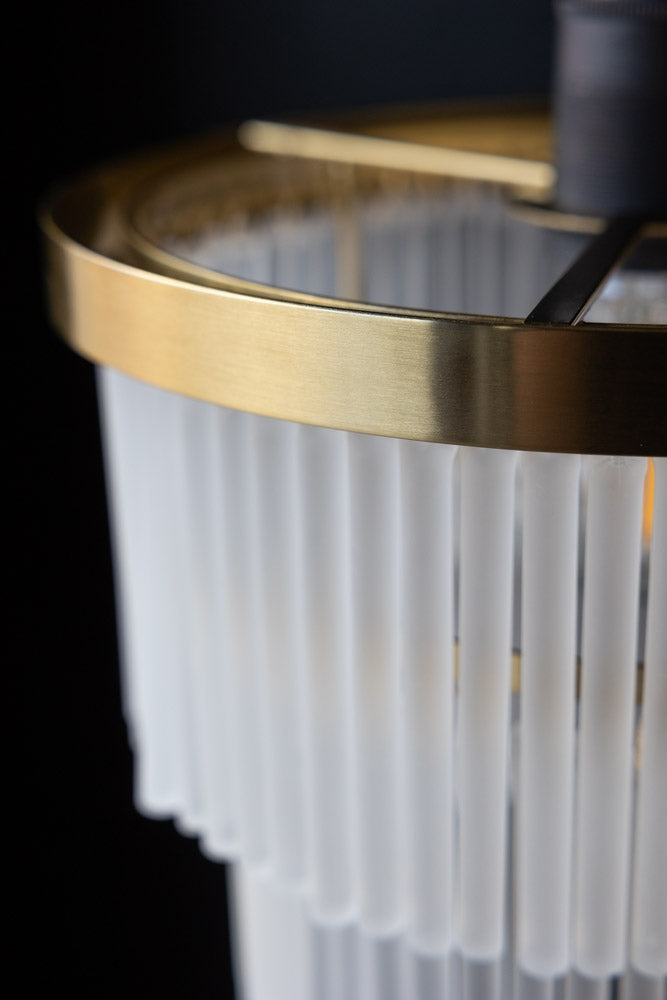 Abat-jour de plafond Easyfit en verre doré à plusieurs niveaux - SECONDS