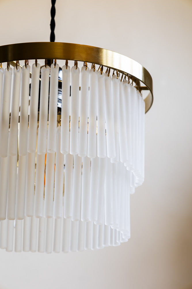 Abat-jour de plafond Easyfit en verre doré à plusieurs niveaux - SECONDS