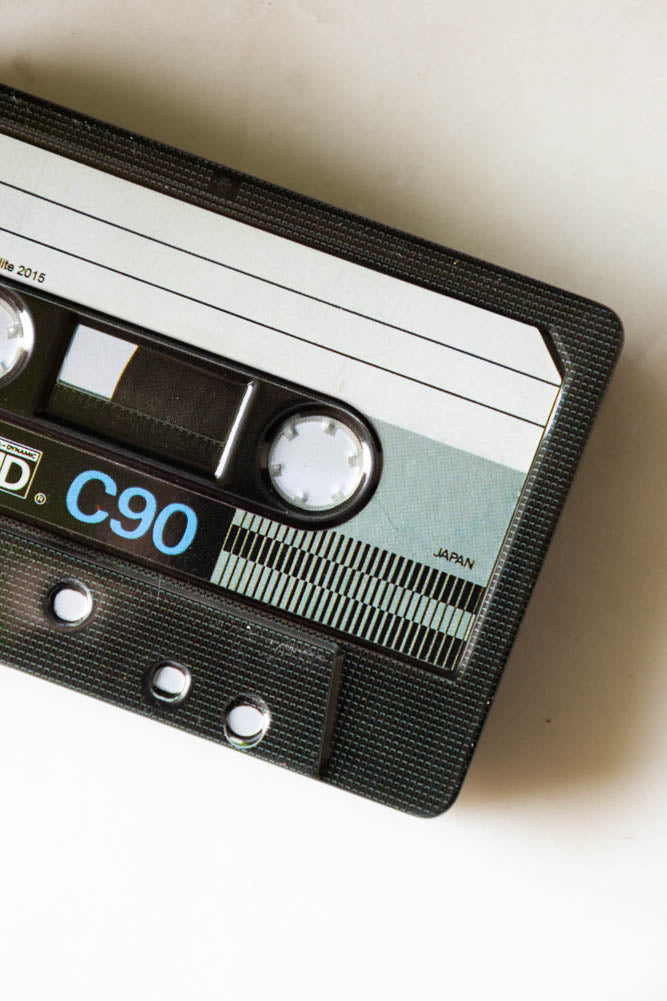 Boîte de rangement pour cassettes audio « Joyeux anniversaire »