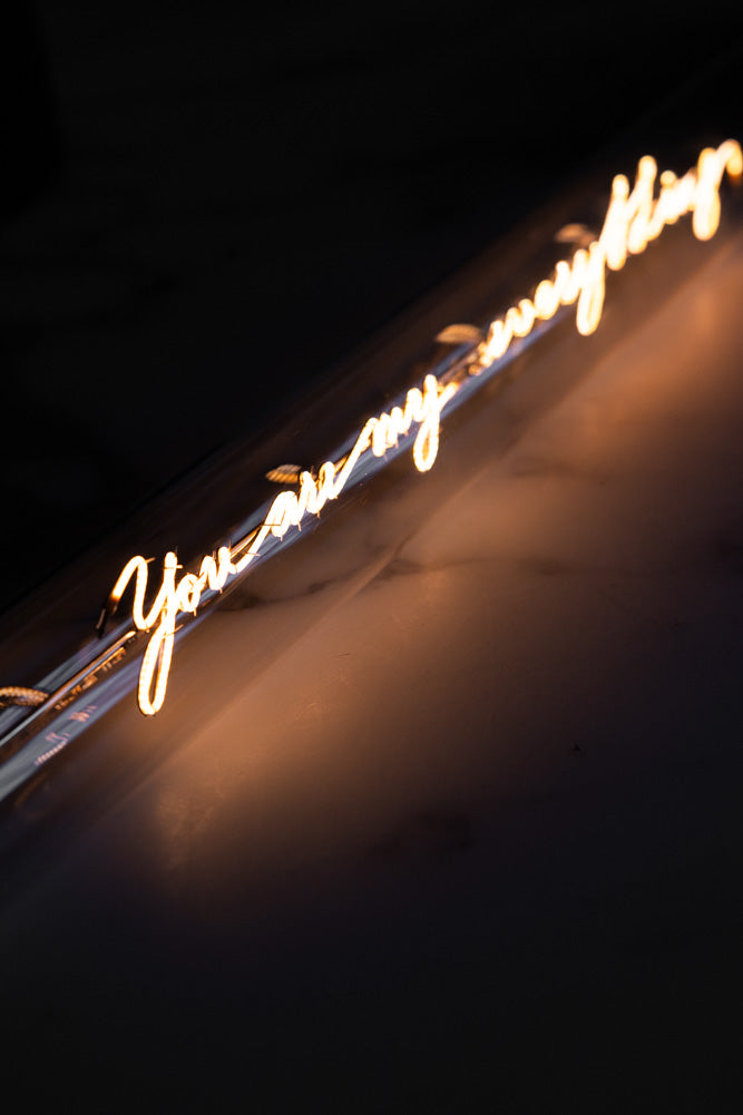 Message dans un tube lumineux - Tu es tout pour moi