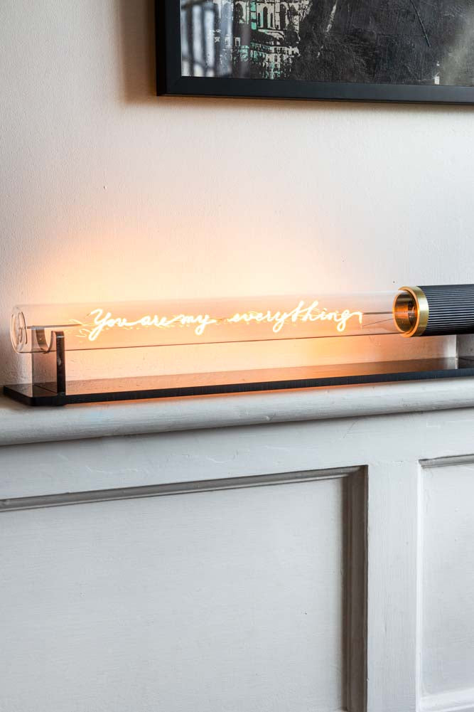 Message dans un tube lumineux - Tu es tout pour moi