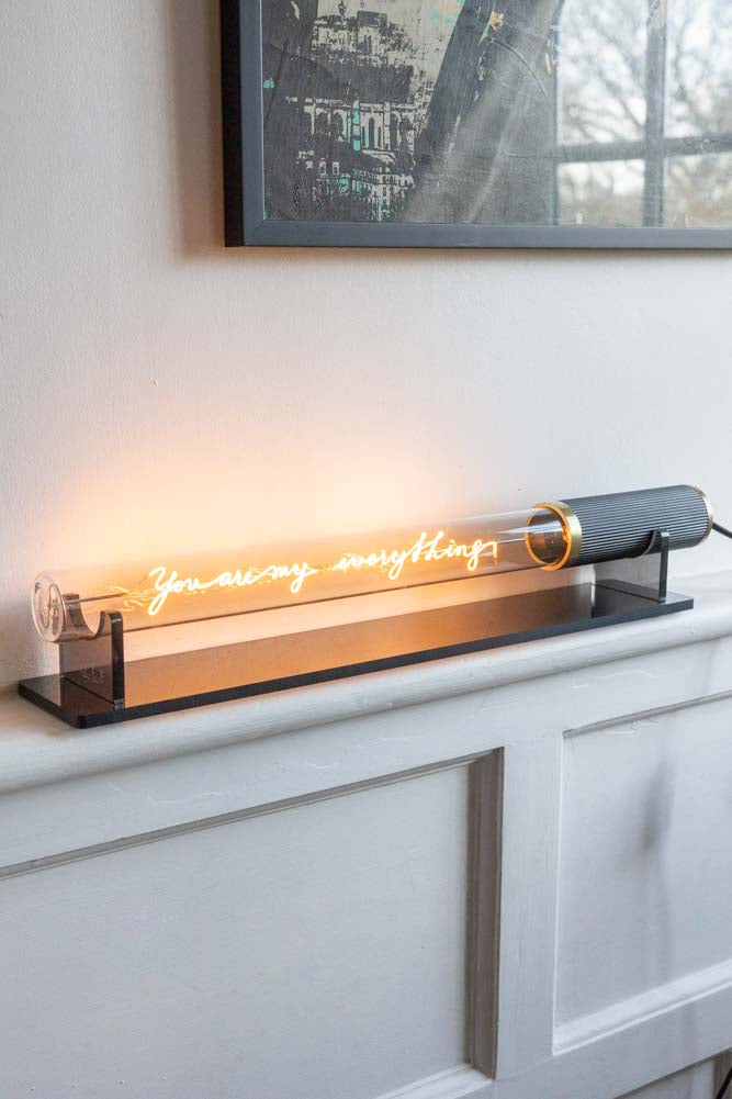 Message dans un tube lumineux - Tu es tout pour moi