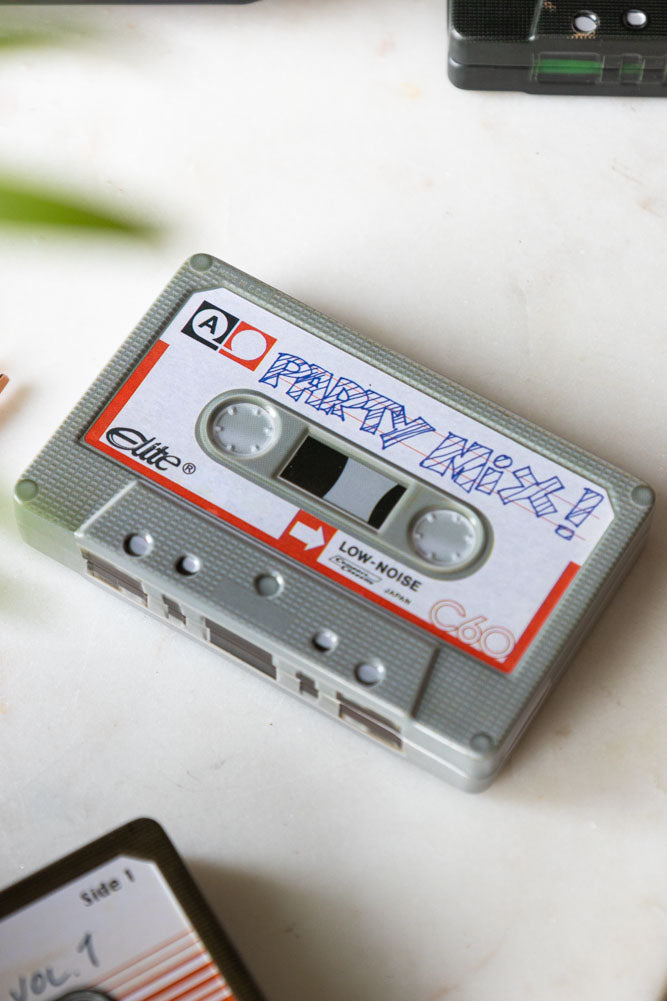 Boîte de rangement pour cassettes Party Mix
