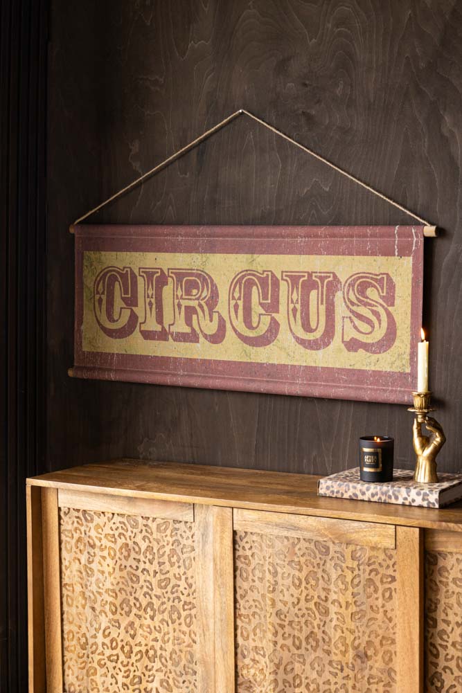 Décoration murale de cirque de style vintage
