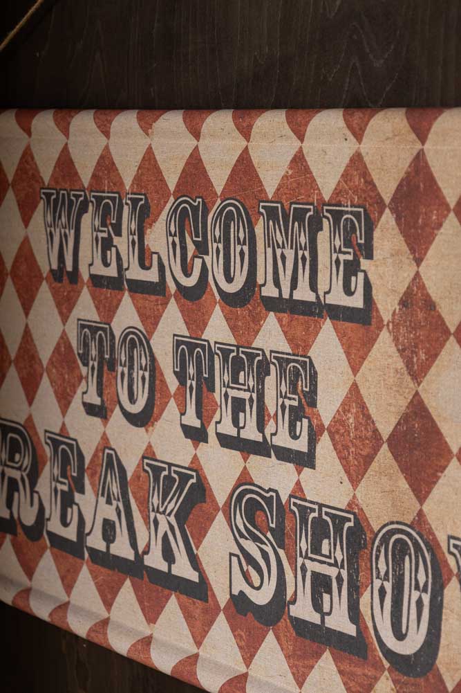 Décoration murale Freak Show de style vintage