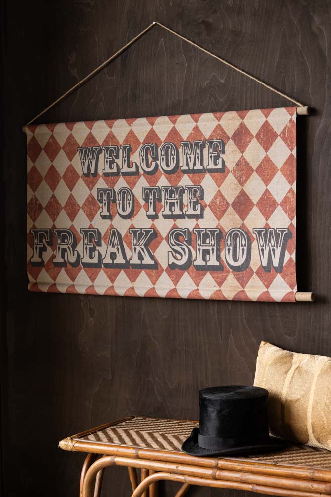 Décoration murale Freak Show de style vintage